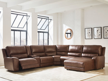 Orange Furniture Outlet - Ashley Furniture - DeepWakes Sectional - 6-Piece Power Reclining Sectional with Chaise / Canyon - PCU62607S6