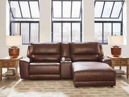 Orange Furniture Outlet - Ashley Furniture - DeepWakes Sectional - 3-Piece Power Reclining Sectional with Chaise / Canyon - PCU62607S4