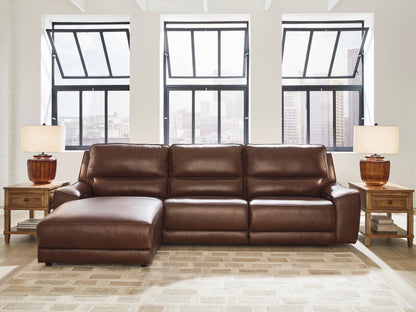 Orange Furniture Outlet - Ashley Furniture - DeepWakes Sectional - 3-Piece Reclining Sofa Chaise / Canyon - PCU62607S23