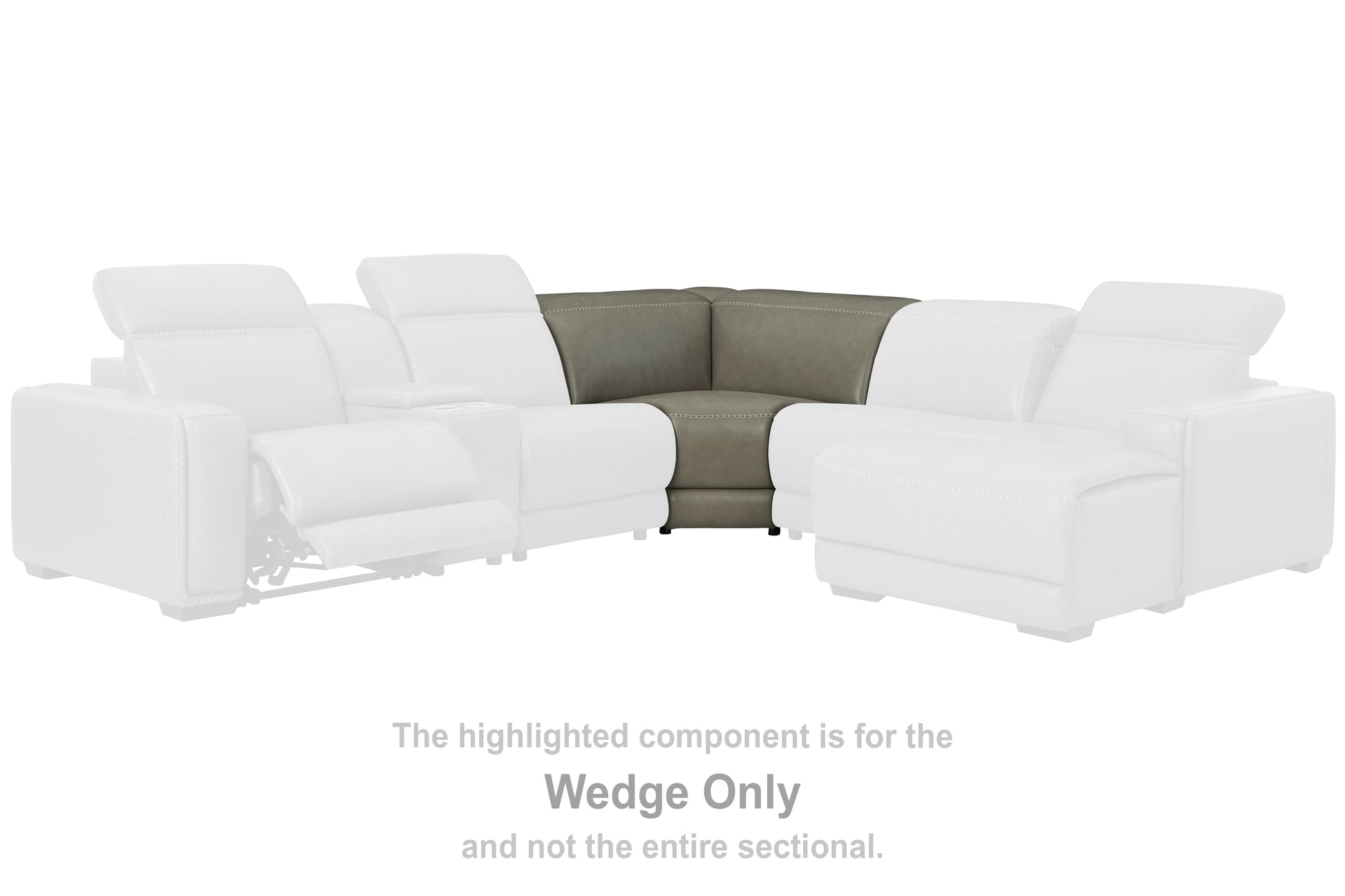 Orange Furniture Outlet - Ashley Furniture - Correze Sectional - Wedge / Gray - U9420277