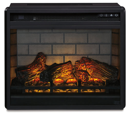 Orange Furniture Outlet - Ashley Furniture - Entertainment Accessories Electric Infrared Fireplace Insert - Electric Infrared Fireplace Insert / Black - W100-101