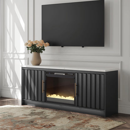 Orange Furniture Outlet - Ashley Furniture - Cadmori 63" TV Stand with Electric Fireplace - 63" TV Stand with Electric Fireplace - W2616W1