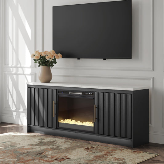 Orange Furniture Outlet - Ashley Furniture - Cadmori 63" TV Stand with Electric Fireplace - 63" TV Stand with Electric Fireplace - W2616W1