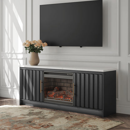 Orange Furniture Outlet - Ashley Furniture - Cadmori 63" TV Stand with Electric Fireplace - 63" TV Stand with Electric Fireplace - W2616W2