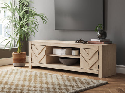 Orange Furniture Outlet - Ashley Furniture - Cayboni TV Stand - 71" / Tan - W3787-68