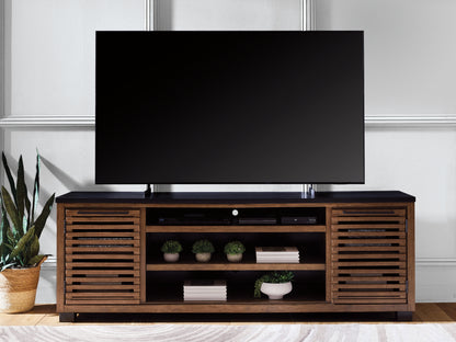 Orange Furniture Outlet - Ashley Furniture - Kallari 84" TV Stand - 84" / Warm Brown/Black - W737-78