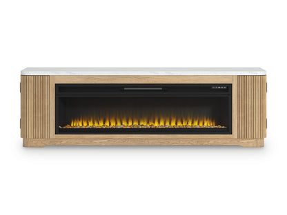 Camdill 80" TV Stand with Electric Fireplace