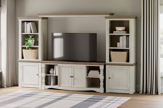 Orange Furniture Outlet - Ashley Furniture - Havalance Entertainment Center - Bridge / Two-tone - W814-35